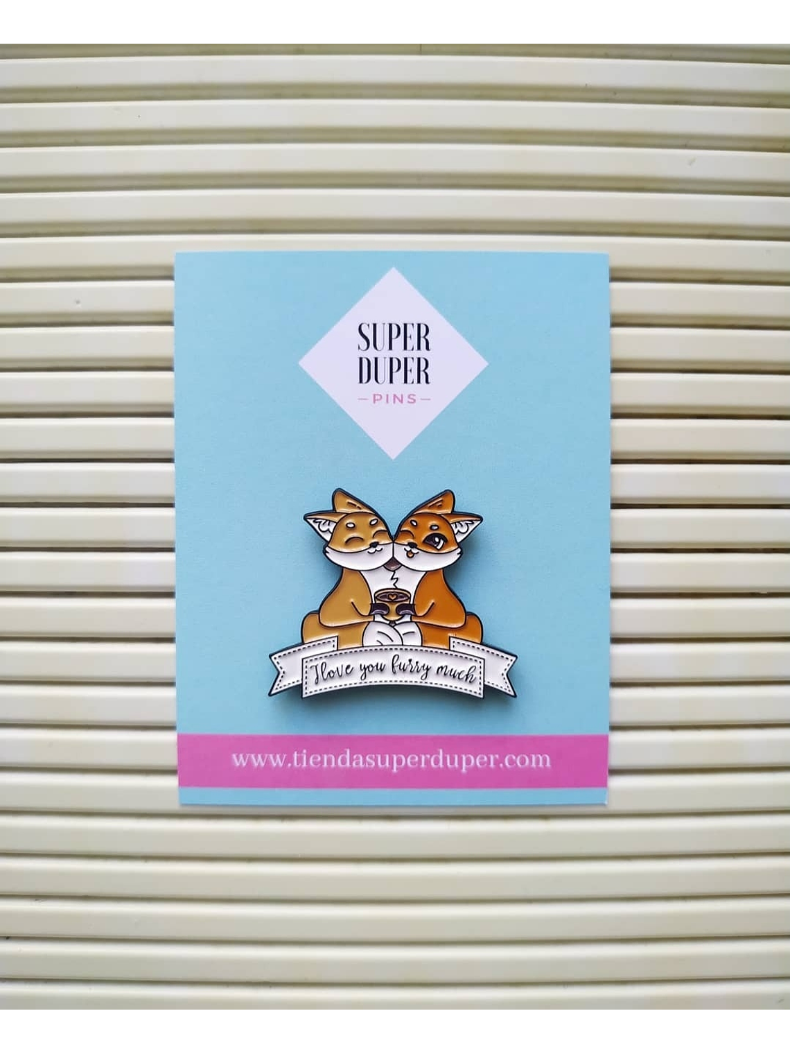 Pareja de zorritos - I love you furry much 1