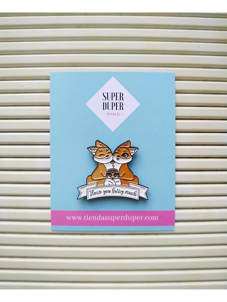 Pareja de zorritos - I love you furry much 1