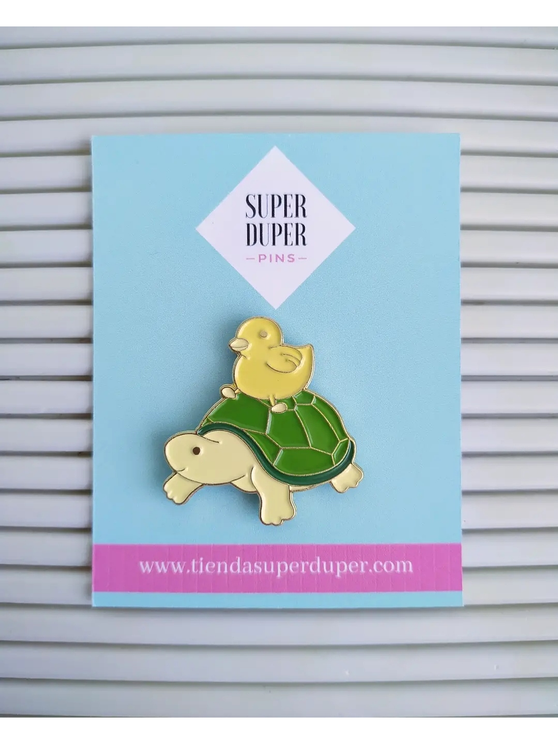 Patito sobre tortuga 1