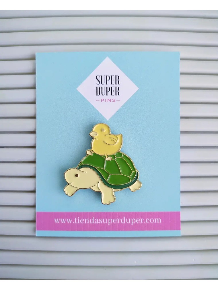 Patito sobre tortuga 1