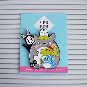 Totoro, Sin Cara, Calcifer, y Susuwataris - Studio Ghibli