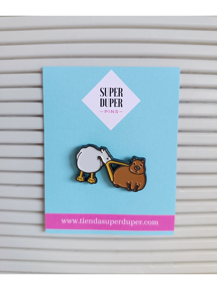 Pelícano y capibara 1