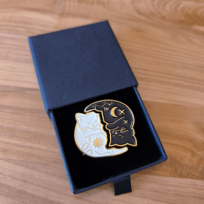 Caja gatitos Ying Yang