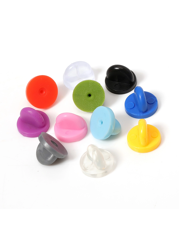 Broches de caucho de colores 1