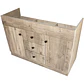 Mueble Vanitorio Base Sin Cubierta Wood Super Muebles SMD120W (120x45x80cm) - Miniatura 3