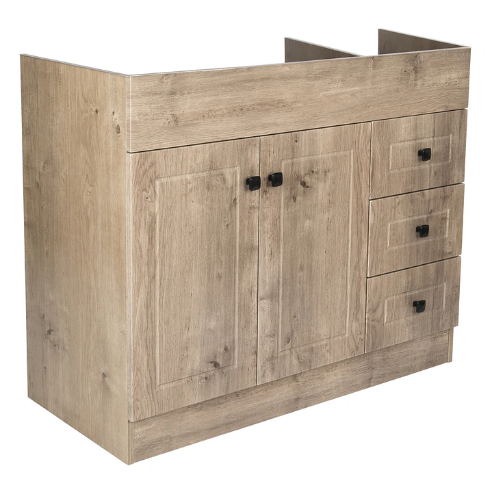 Mueble Vanitorio Base Sin Cubierta Wood Super Muebles SM100PHDW (100x45x80cm) 3