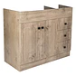 Mueble Vanitorio Base Sin Cubierta Wood Super Muebles SM100PHDW (100x45x80cm) - Miniatura 3