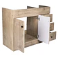 Mueble Vanitorio Base Sin Cubierta Wood Super Muebles SM100PHDW (100x45x80cm) - Miniatura 4