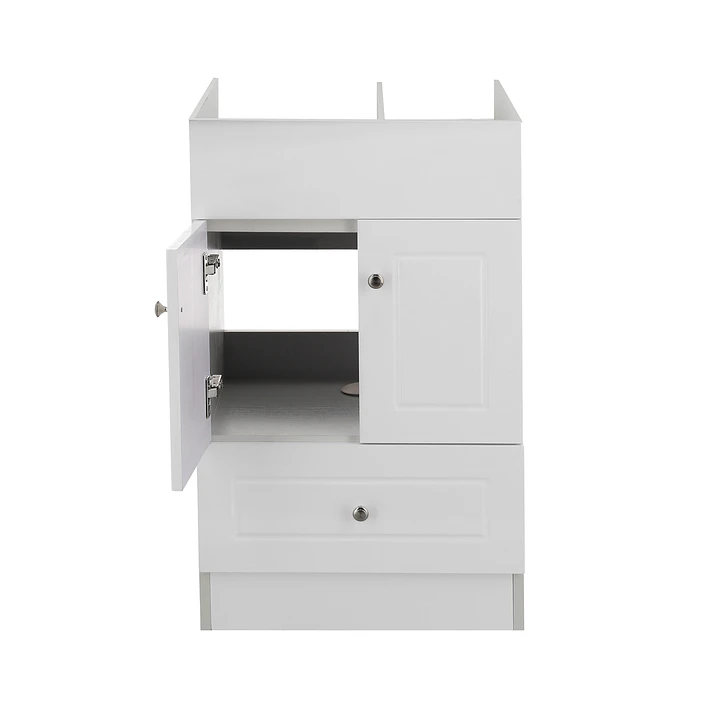 Mueble Vanitorio Base Sin Cubierta Blanco Super Muebles 50PH (50x40x80cm) 2