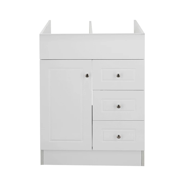 Mueble Vanitorio Base Sin Cubierta Blanco Super Muebles 60PHN (60x45x80cm) 1