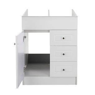 Mueble Vanitorio Base Sin Cubierta Blanco Super Muebles 60PHN (60x45x80cm)