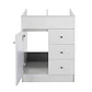 Mueble Vanitorio Base Sin Cubierta Blanco Super Muebles 60PHN (60x45x80cm) - Miniatura 2