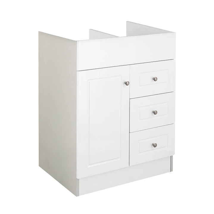 Mueble Vanitorio Base Sin Cubierta Blanco Super Muebles 60PHN (60x45x80cm) 3
