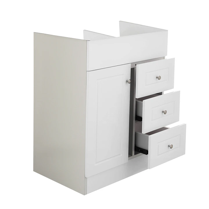 Mueble Vanitorio Base Sin Cubierta Blanco Super Muebles 60PHN (60x45x80cm) 4