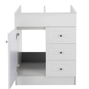 Mueble Vanitorio Base Sin Cubierta Blanco Super Muebles 70PHN (70x45x80cm)