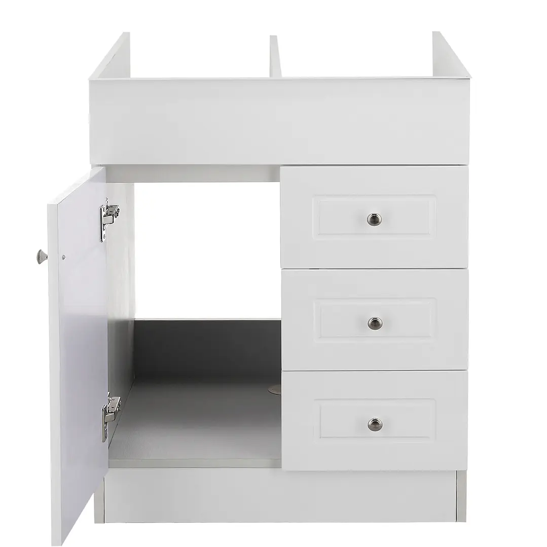 Mueble Vanitorio Base Sin Cubierta Blanco Super Muebles 70PHN (70x45x80cm) 2