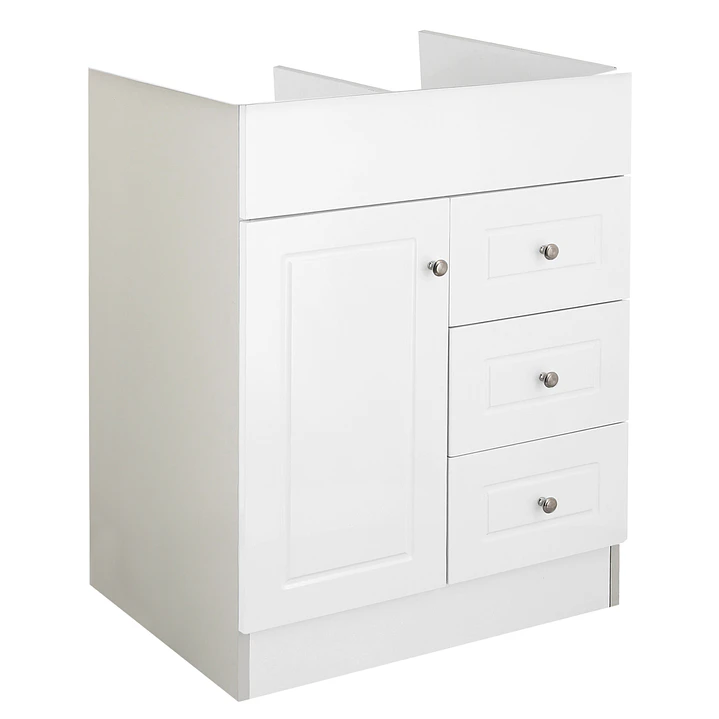 Mueble Vanitorio Base Sin Cubierta Blanco Super Muebles 70PHN (70x45x80cm) 3