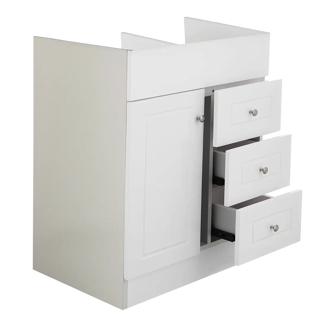Mueble Vanitorio Base Sin Cubierta Blanco Super Muebles 70PHN (70x45x80cm) 4