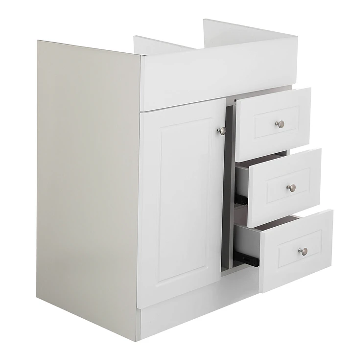 Mueble Vanitorio Base Sin Cubierta Blanco Super Muebles 70PHN (70x45x80cm) 4