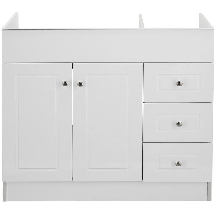 Mueble Vanitorio Base Sin Cubierta Blanco Super Muebles SM120PHDB (120x45x80cm) 1