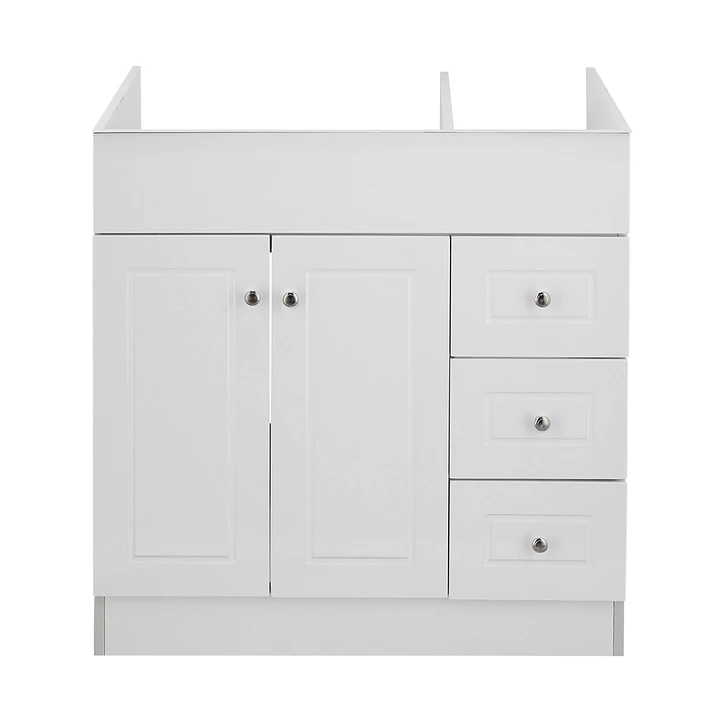 Mueble Vanitorio Base Sin Cubierta Blanco Super Muebles SM80PHDB (80x45x80cm) 1