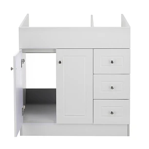 Mueble Vanitorio Base Sin Cubierta Blanco Super Muebles SM80PHDB (80x45x80cm)