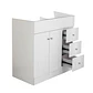 Mueble Vanitorio Base Sin Cubierta Blanco Super Muebles SM80PHDB (80x45x80cm) - Miniatura 4