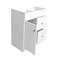 Mueble Vanitorio Base Sin Cubierta Blanco Super Muebles SMBPA60 (60x39x80cm) - Miniatura 3