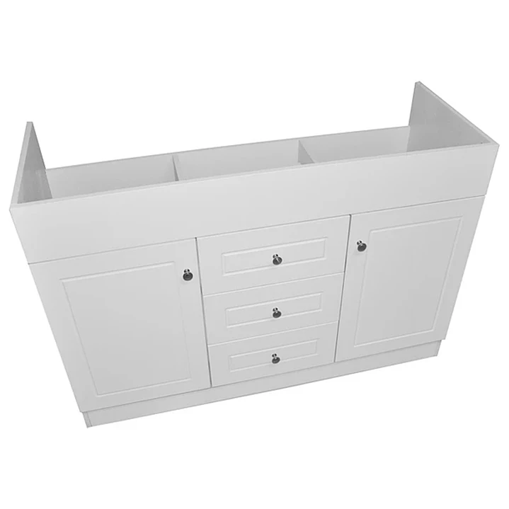 Mueble Vanitorio Base Sin Cubierta Blanco Super Muebles SMD120 (120x47x80cm) 1
