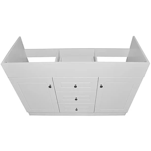 Mueble Vanitorio Base Sin Cubierta Blanco Super Muebles SMD120 (120x47x80cm)