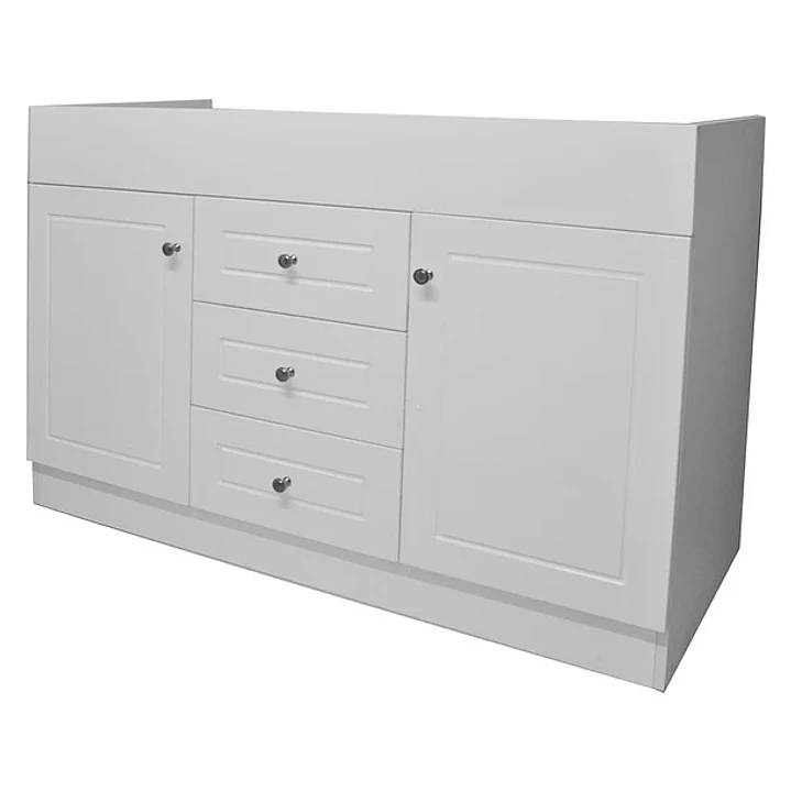 Mueble Vanitorio Base Sin Cubierta Blanco Super Muebles SMD120 (120x47x80cm) 4