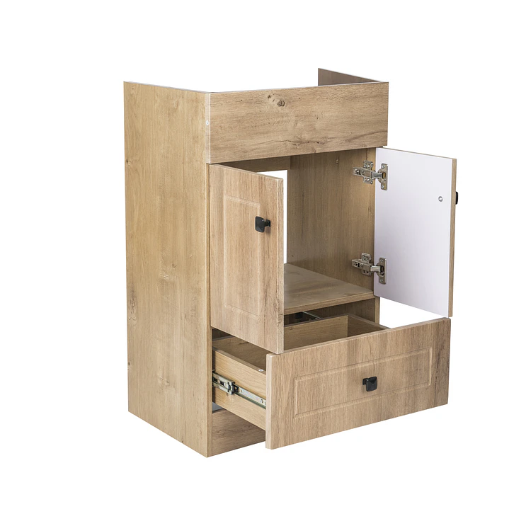 Mueble Vanitorio Base Sin Cubierta Wood Super Muebles 50PHW (50x39x80cm) 4