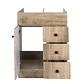 Mueble Vanitorio Base Sin Cubierta Wood Super Muebles 60PHN (60x45x80cm) - Miniatura 2
