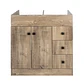 Mueble Vanitorio Base Sin Cubierta Wood Super Muebles SMB80PHW (80x47x80cm) - Miniatura 1