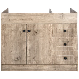 Mueble Vanitorio Base Sin Cubierta Wood Super Muebles SM120PHDW (120x45x80cm)