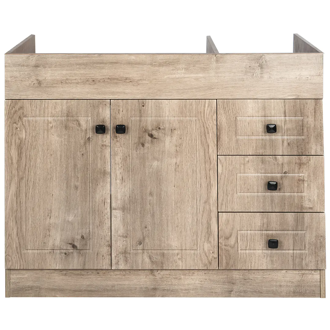 Mueble Vanitorio Base Sin Cubierta Wood Super Muebles SM120PHDW (120x45x80cm) 1