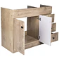 Mueble Vanitorio Base Sin Cubierta Wood Super Muebles SM120PHDW (120x45x80cm) - Miniatura 4