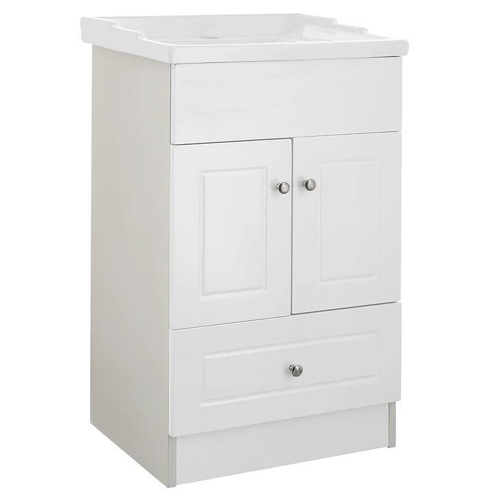 Mueble Vanitorio + Cubierta de Loza Relieve Super Muebles 50PHF (50x40x80cm) 3