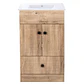 Mueble Vanitorio + Cubierta de Loza Plana Super Muebles 50PHWC (50x40x80cm) - Miniatura 1