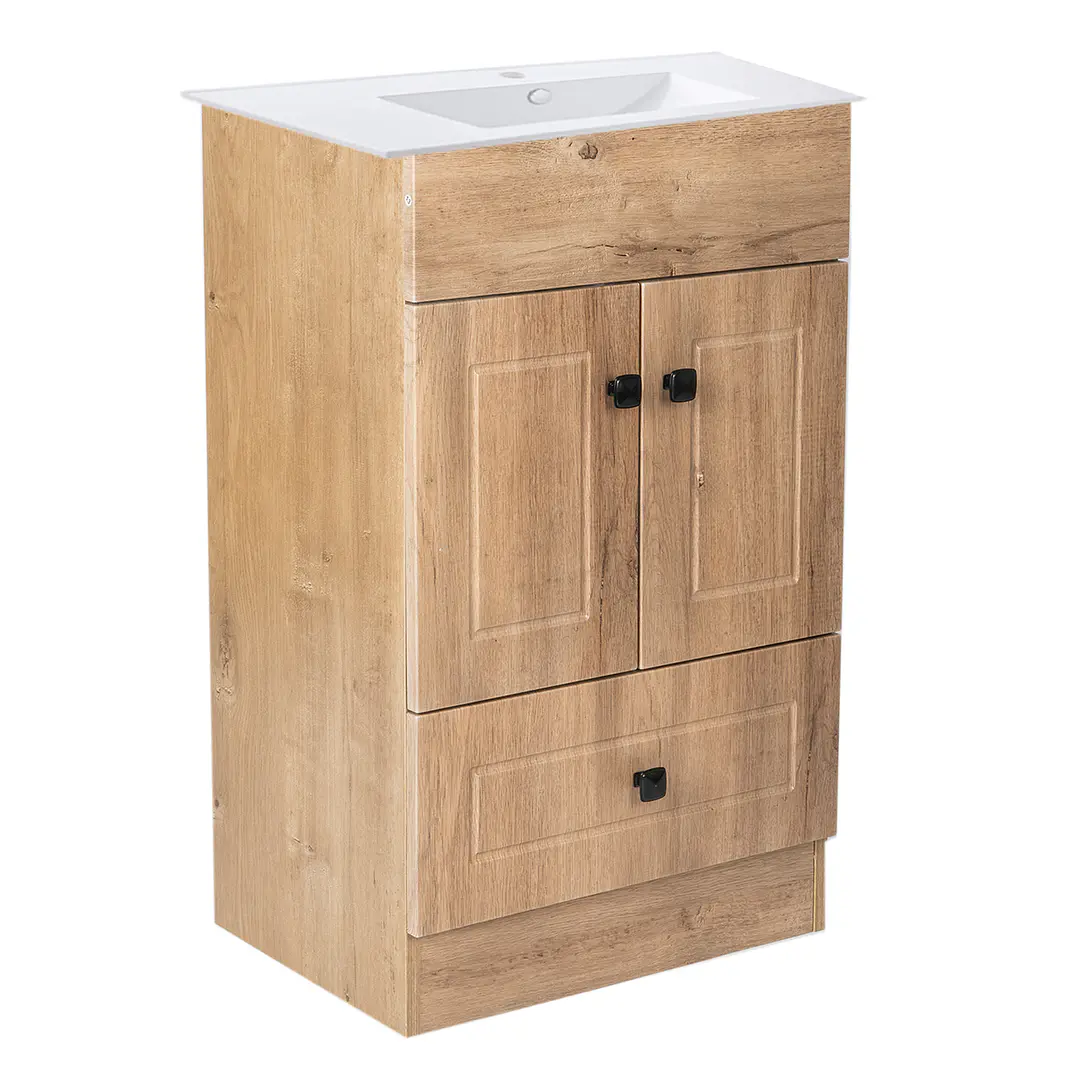 Mueble Vanitorio + Cubierta de Loza Plana Super Muebles 50PHWC (50x40x80cm) 3