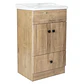 Mueble Vanitorio + Cubierta de Loza Relieve Super Muebles 50PHWF (50x40x80cm) - Miniatura 4