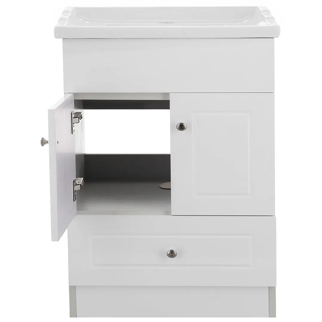 Mueble Vanitorio + Cubierta de Loza Relieve Super Muebles 60PHF (60x47x80cm) 2