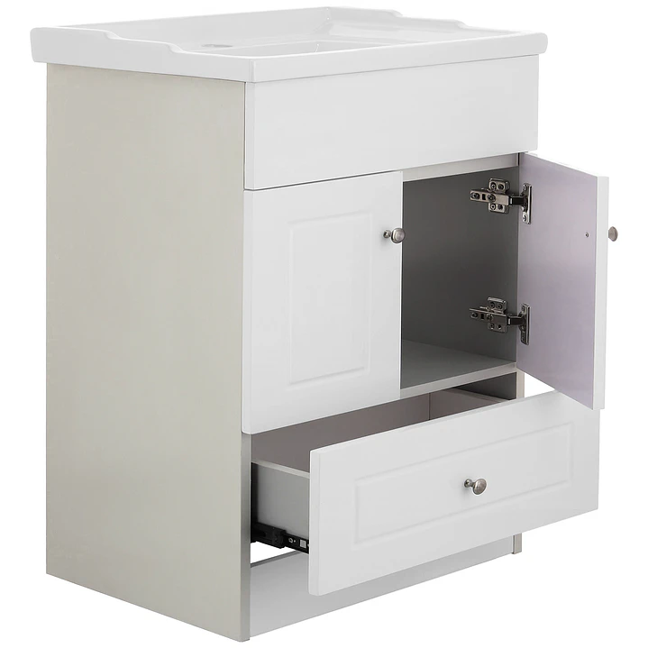 Mueble Vanitorio + Cubierta de Loza Relieve Super Muebles 60PHF (60x47x80cm) 4