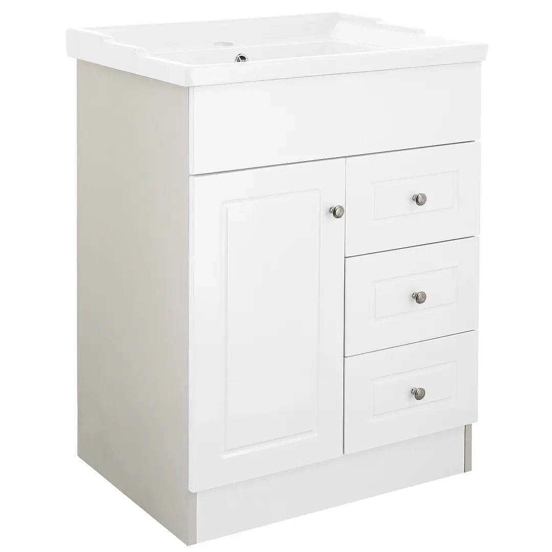 Mueble Vanitorio + Cubierta de Loza Relieve Super Muebles 60PHNF (60x47x80cm) 3