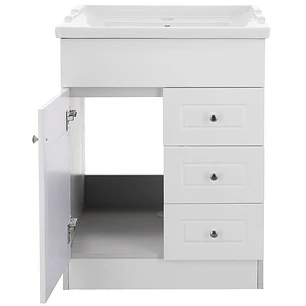 Mueble Vanitorio + Cubierta de Loza Relieve Super Muebles 60PHNF (60x47x80cm)