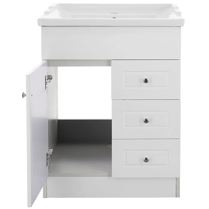 Mueble Vanitorio + Cubierta de Loza Relieve Super Muebles 60PHNF (60x47x80cm) 2