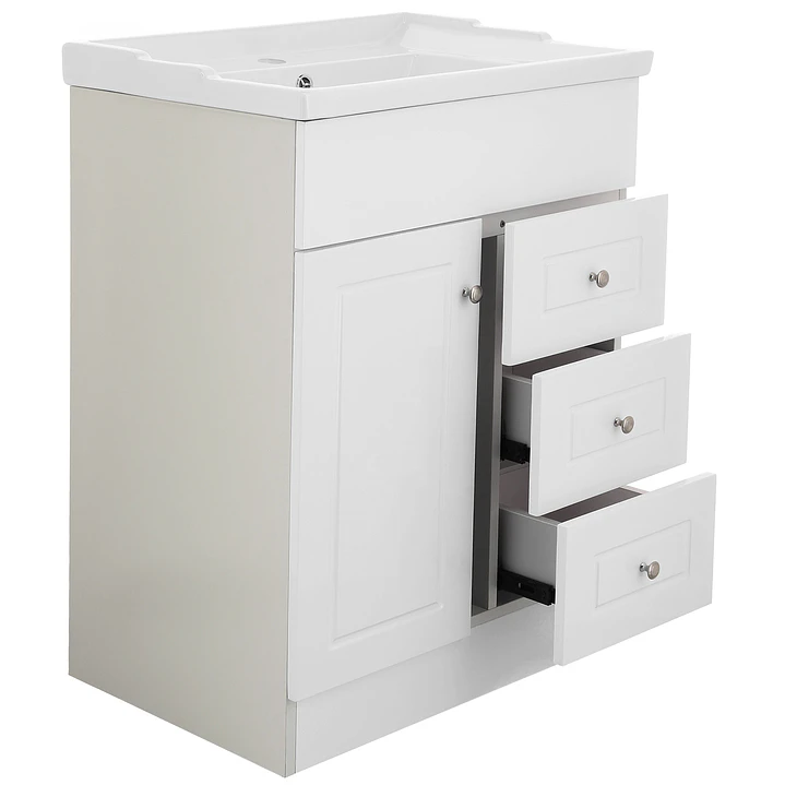 Mueble Vanitorio + Cubierta de Loza Relieve Super Muebles 60PHNF (60x47x80cm) 4
