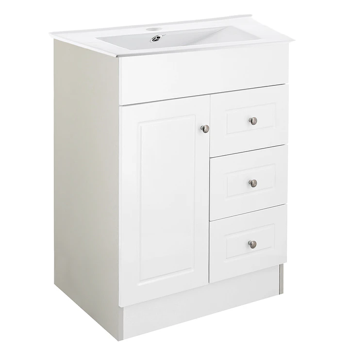 Mueble Vanitorio + Cubierta de Loza Plana Super Muebles 60PHNP (60x47x80cm) 4