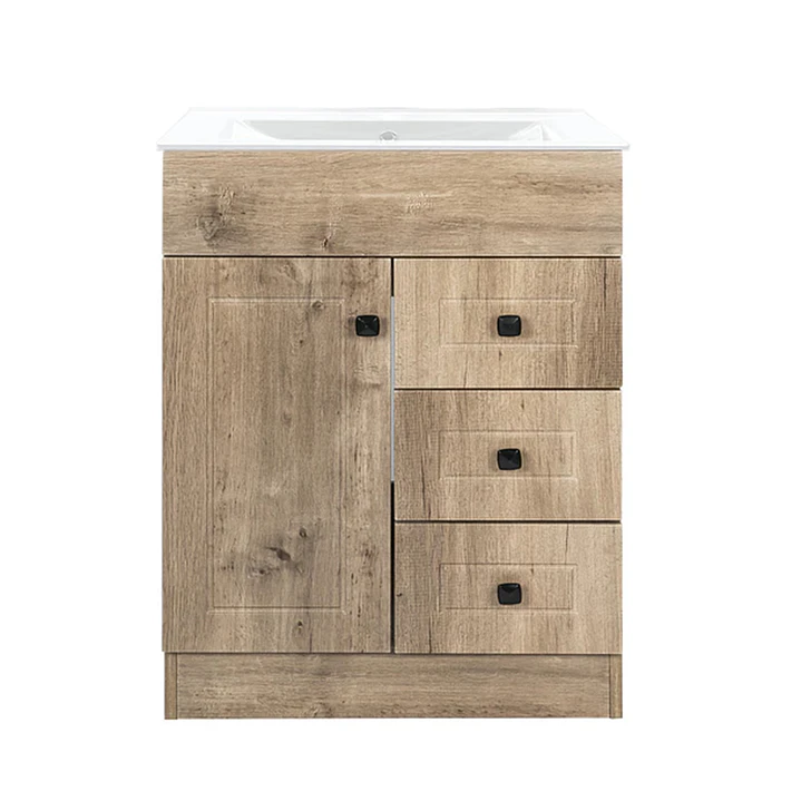 Mueble Vanitorio + Cubierta de Loza Plana Super Muebles 60PHNWP (60x47x80cm) 1