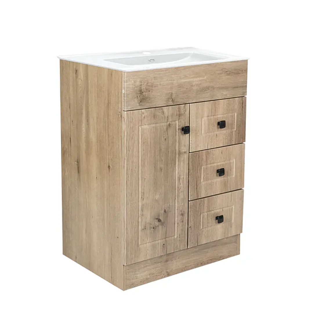 Mueble Vanitorio + Cubierta de Loza Plana Super Muebles 60PHNWP (60x47x80cm) 3